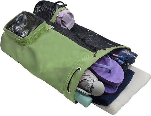 Backpack Sports Bag Travel Training Swimming 30*15*45Cm Mesh Material Drawstring Design Side Storage Space Unisex Suitable For Fitness Traveling Danci