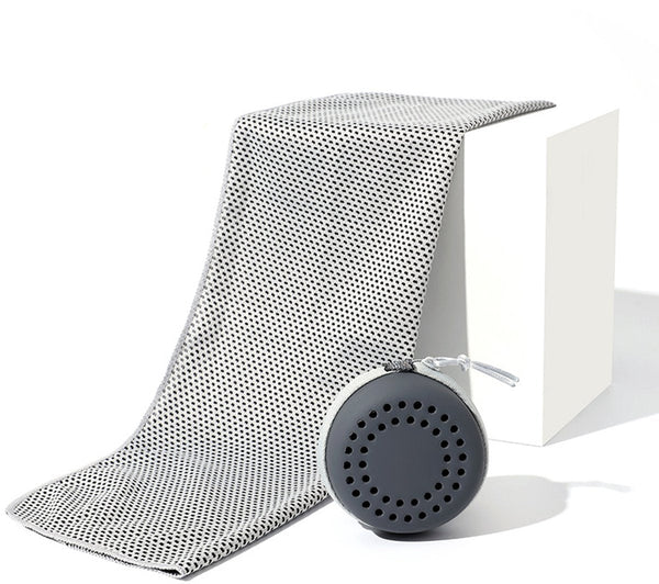 Cooling Towel For Summer & Sports Quick Drying Towels Running With Storage Box 30X60 Cm (Children) Gray Towels & Washcloths