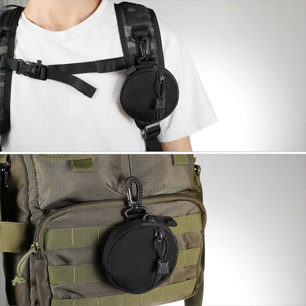 2 Pack Black Accessory Organizer Bag Compact Wallet For Travel & Sports Storage Bags