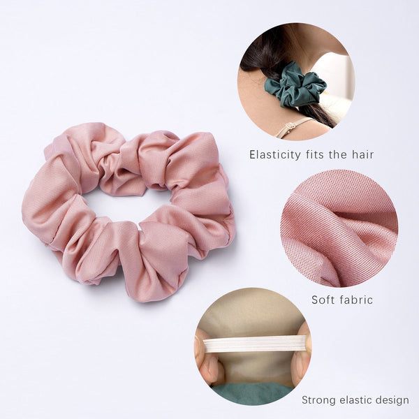 Cotton Soft Ponytail Holders Candy Colors Elastic For Girls & Women Pack Of 10 Headbands