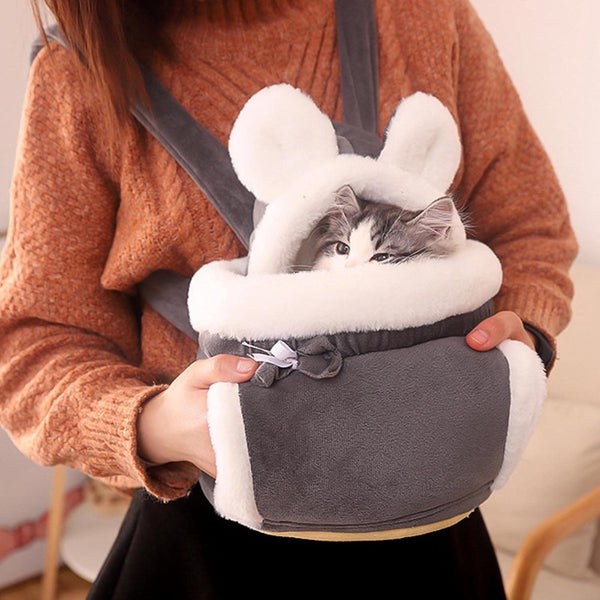 Cat Bed Backpack For Pet Travel Can Used As Basket Indoors Side Pockets To Keep Your Hands Warm Wide Shoulder Straps Best Choice Traveling With Small