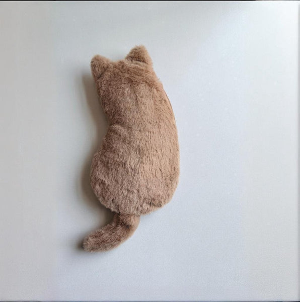 Cute Cat Shaped Storage Bag Lightweight & Portable Pencil Case For School Office Travel (Khaki) Makeup Bags & Cases