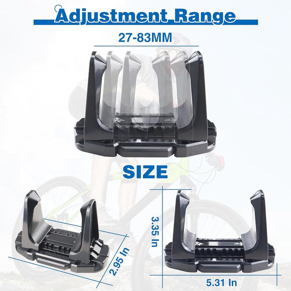 Heavy Duty Bicycle Wall Mount 60Kg Capacity Fits 27 83Mm Tires Bicycle Stands & Storage