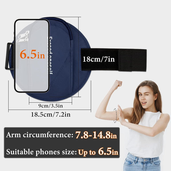 Running Armband Phone Holder Reflective Sports Accessories For Camping Hiking (Black) Armbands