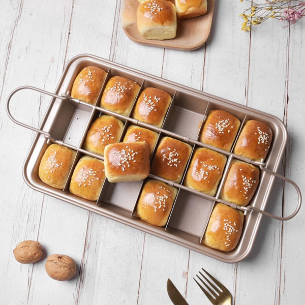 Baking Pan Cake Bread Tray With Cutting Aid Function Non Slip Handle Suitable For Making Cakes Chocolate Pastries Pies Cookies Etc. 30 X 20 5 Cm Bakin