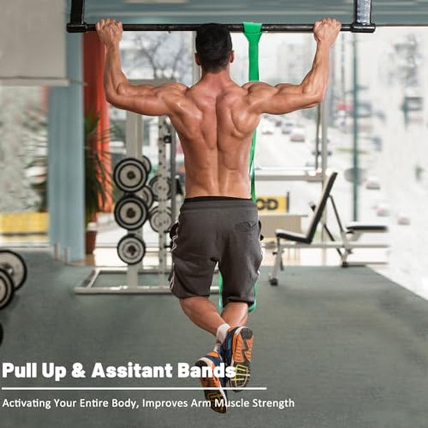 5 Piece Resistance Bands Set With Carrying Bag For Fitness & Exercise Resistance Trainers