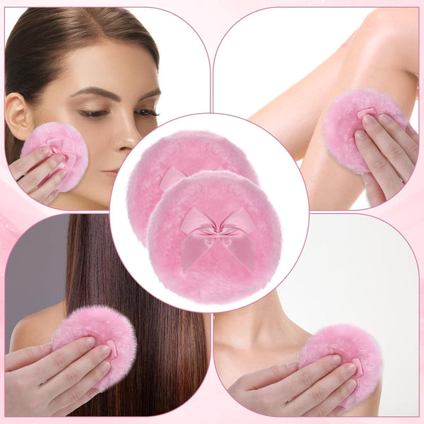 Powder Puff 2 Pieces 8.9 Cm Make Up Sponges Soft Washable And Reusable For Wet Dry Application Sponges Applicators & Cotton