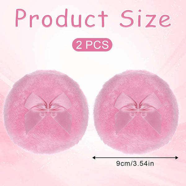 Powder Puff 2 Pieces 8.9 Cm Make Up Sponges Soft Washable And Reusable For Wet Dry Application Sponges Applicators & Cotton