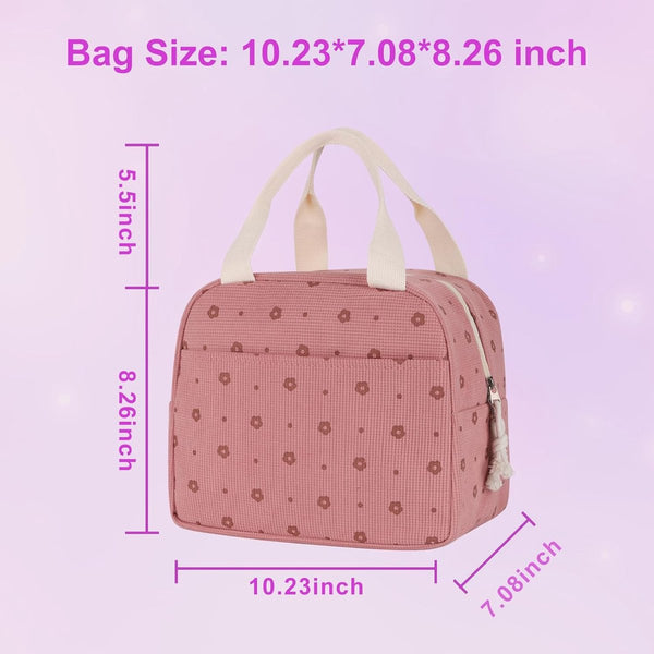 Cooler Bags Lunch Handle Strap Insulated Picnic 25.5*21*17Cm Suitable For Work Office Travel And Picnicsipinki Picnic Baskets & Backpacks