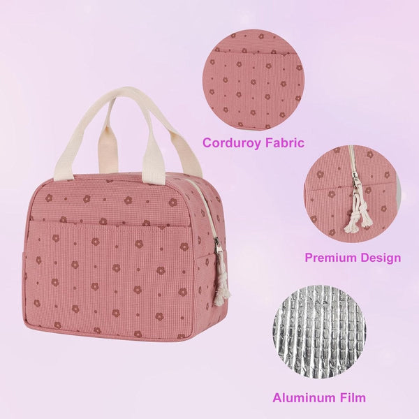 Cooler Bags Lunch Handle Strap Insulated Picnic 25.5*21*17Cm Suitable For Work Office Travel And Picnicsipinki Picnic Baskets & Backpacks