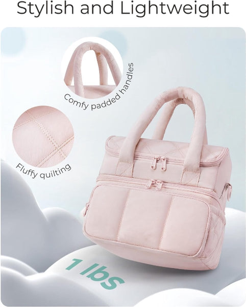 Cooler Bags Lunch Handle Strap Insulated Picnic Suitable For Work Office Travel And Picnicsiblacki Lunchboxes & Bags