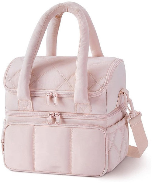 Cooler Bags Lunch Handle Strap Insulated Picnic Suitable For Work Office Travel And Picnicsipinki Lunchboxes & Bags