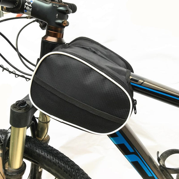 1Pc Bike Handlebar Bag Waterproof Bicycle Frame Cycling Front Top Tube Pouch Pannier Riding Equipment Bags & Panniers