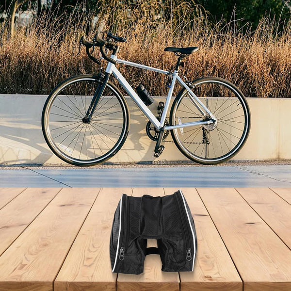 1Pc Bike Handlebar Bag Waterproof Bicycle Frame Cycling Front Top Tube Pouch Pannier Riding Equipment Bags & Panniers