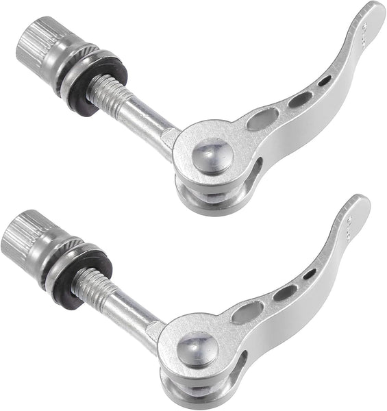 2Pcs M6*65Mm Aluminium Alloy Bicycle Seat Post Quick Release Pin Seatpost Skewer Bolt Silver Tone Seatposts