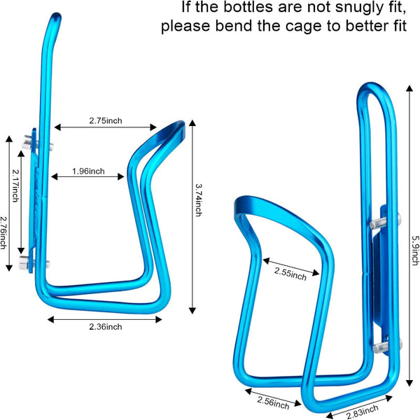 1 Pack Lightweight Aluminum Water Bottle Cage For Outdoor Activities (Blue) Bicycle Accessories Water Bottle Cages