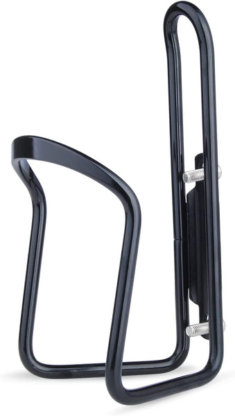 1Pack Lightweight Aluminum Alloy Cycling Bicycle Water Bottle Cage Holder Bracket For Outdoor Activities (Black) Bike Accessories Water Bottle Cages