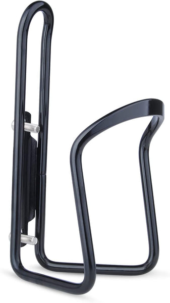 1Pack Lightweight Aluminum Alloy Cycling Bicycle Water Bottle Cage Holder Bracket For Outdoor Activities (Black) Bike Accessories Water Bottle Cages