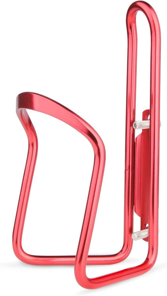 1Pack Lightweight Aluminum Alloy Cycling Bicycle Water Bottle Cage Holder Bracket For Outdoor Activities (Red) Bike Accessories Water Bottle Cages