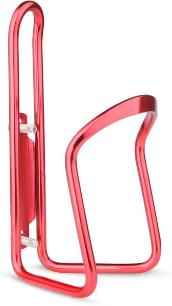 1Pack Lightweight Aluminum Alloy Cycling Bicycle Water Bottle Cage Holder Bracket For Outdoor Activities (Red) Bike Accessories Water Bottle Cages