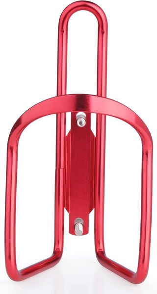1Pack Lightweight Aluminum Alloy Cycling Bicycle Water Bottle Cage Holder Bracket For Outdoor Activities (Red) Bike Accessories Water Bottle Cages