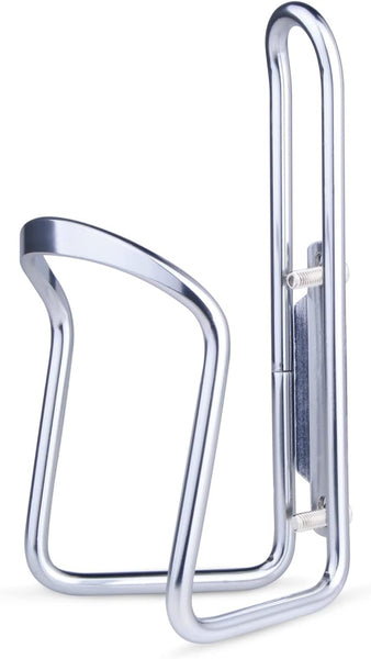 1Pack Lightweight Aluminum Alloy Cycling Bicycle Water Bottle Cage Holder Bracket For Outdoor Activities (Silver) Bike Accessories Water Bottle Cages