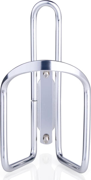 1Pack Lightweight Aluminum Alloy Cycling Bicycle Water Bottle Cage Holder Bracket For Outdoor Activities (Silver) Bike Accessories Water Bottle Cages