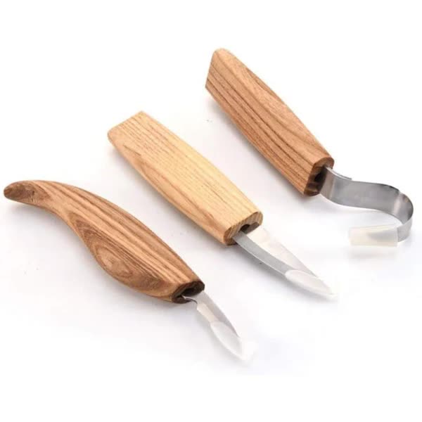 Wood Carving Tool Set 3 In 1 Includes Hook Chisel And Chopping Woodcarving Hand Tools
