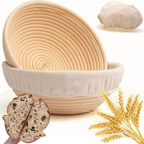 Round Rattan Bread Proofing Basket 23 Cm Other Bakeware & Ovenware