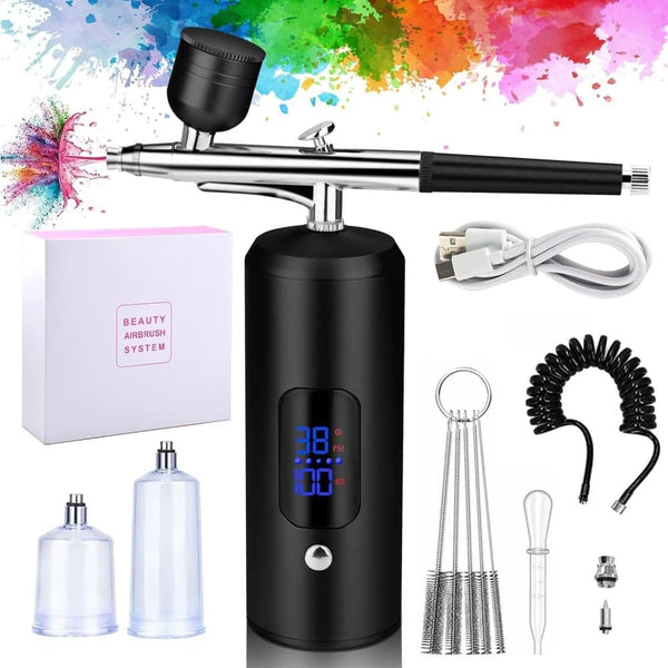 Wireless Airbrush Set 3 Speed Usb Rechargeable Spray Gun For Art & Crafts Other Painting Accessories