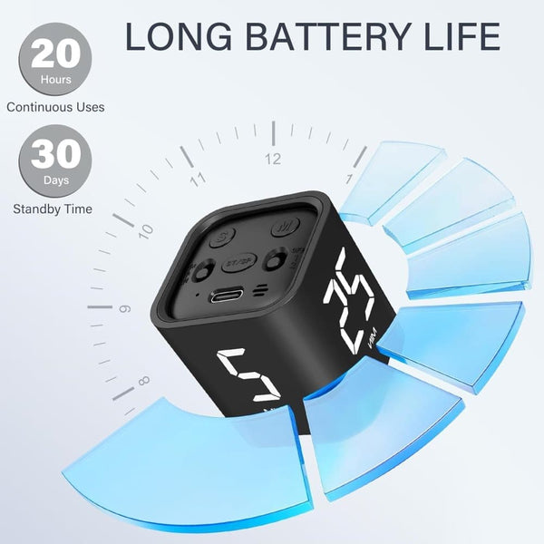 Pomodoro Timer 25/5/10 Min Desk Vibration Volume Adjustable Productivity Clock Timers