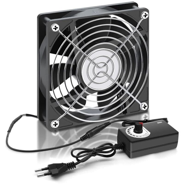 120Mm 12V Pc Case Fan Adjustable Wind Speed Ac 220V 240V 2750Rpm Laptop For Tv Radio Router Other Lighting & Fans