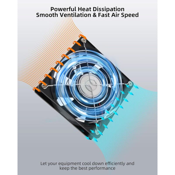 120Mm 12V Pc Case Fan Adjustable Wind Speed Ac 220V 240V 2750Rpm Laptop For Tv Radio Router Other Lighting & Fans