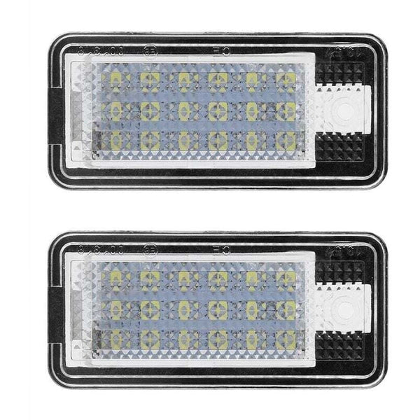 2Pcs Car Led Number Hop Lpl0114 License Plate Lamp Bulb Kit For Audi A3 S3 A4 S4 B6 B7 A6 C6 S6 Light Bulbs