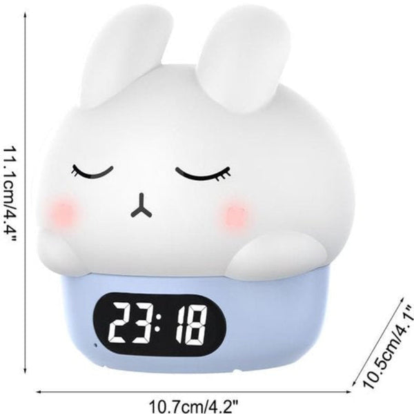 Children's Night Light Table Lamp For Bedroom Cute Rabbit Shape Cartoon Bedside Baby (Blue) Night Lights