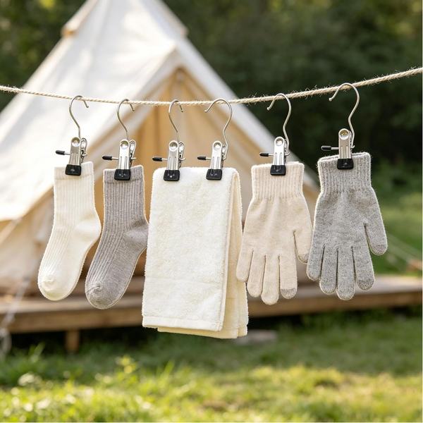 10 Pack Small Hangers With Clips For Socks Towels Shoes Clothes Hangers