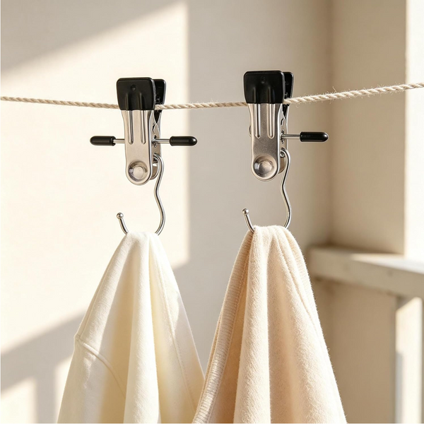10 Pack Small Hangers With Clips For Socks Towels Shoes Clothes Hangers