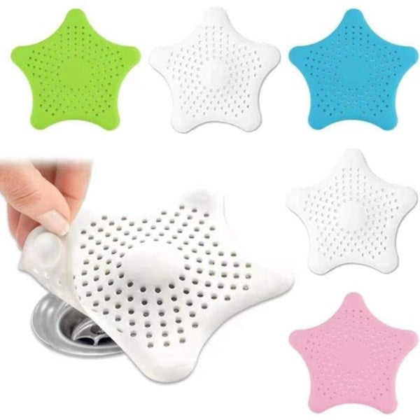 Filter 5 Pack Silicone Hair For Bathtub Drain Cover With Strong Suction Cup Anti Clogging Sink Strainer Drain Grates