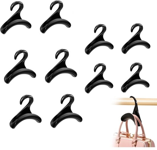 Handbag And Backpack Organiser Hooks Set Of 10 Clothes Hangers