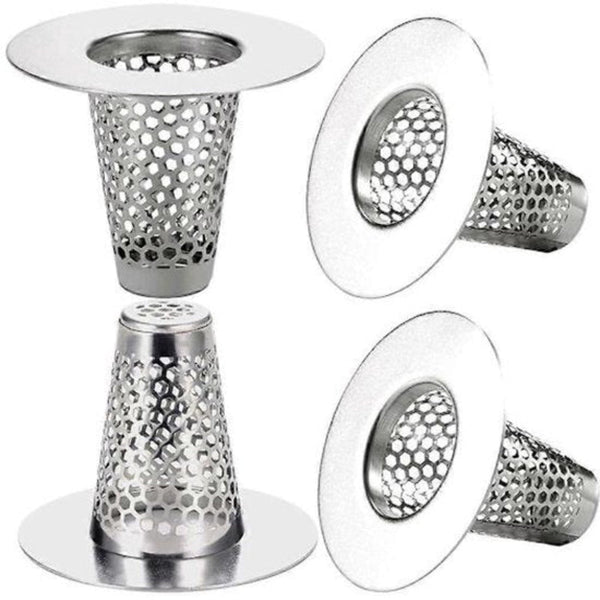 Bathroom Drain Filters For 1.2 1.6 Inch Holes Small Conical Stainless Steel Pack Of 4 Drain Grates
