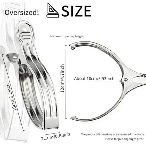 Stainless Steel Windproof Clothes Pegs Set Of 8 Pegs & Peg Bags