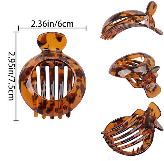 Small Flat Hair Clips For Fine Non Slip & Durable Resin Hair Accessories