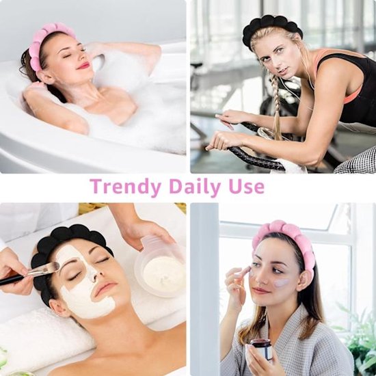 Headband For Face Washing Or Facial Care Soft Cosmetic Mask And Skin Headbands
