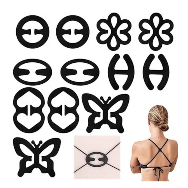 12 Piece Non Slip Bra Strap Clips For Racerback Bras Bra Accessories