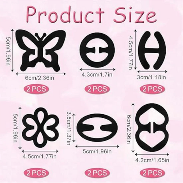 12 Piece Non Slip Bra Strap Clips For Racerback Bras Bra Accessories