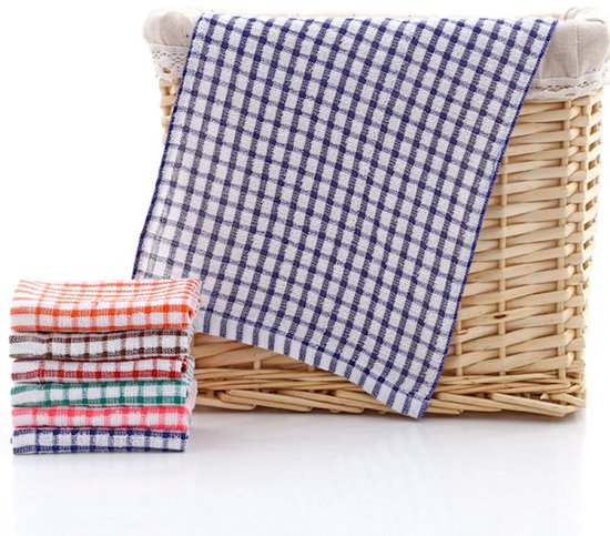 Cotton Kitchen Towels Absorbent Clean 6 Pack Towels & Washcloths
