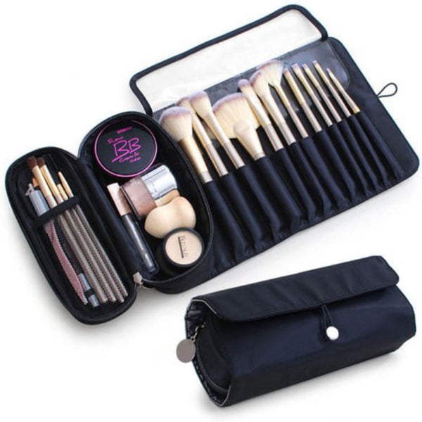 Makeup Bag Professional Foldable Travel Brush For Brushes Black Makeup Bags & Cases