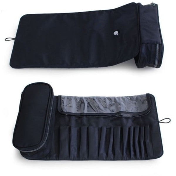 Makeup Bag Professional Foldable Travel Brush For Brushes Black Makeup Bags & Cases