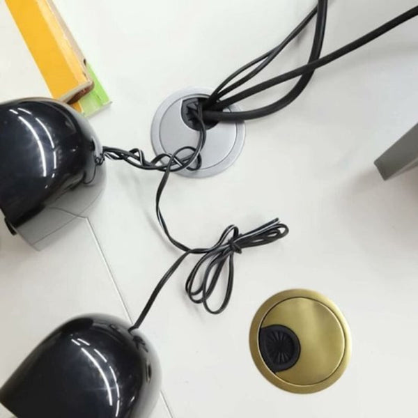 Desk Cable Hole Cover Wireless Computer Box Furniture Accessories Round Decorative Ring Cable Ties & Organisers
