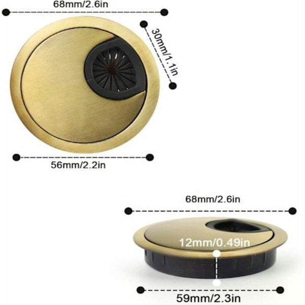 Desk Cable Hole Cover Wireless Computer Box Furniture Accessories Round Decorative Ring Cable Ties & Organisers
